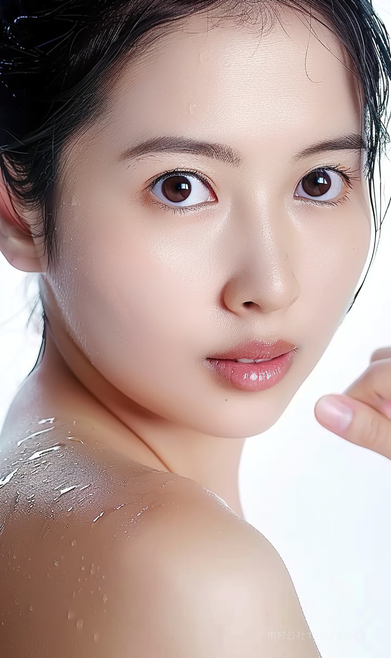 彩妆少女高清清纯迷人美女美白美容女性魅力