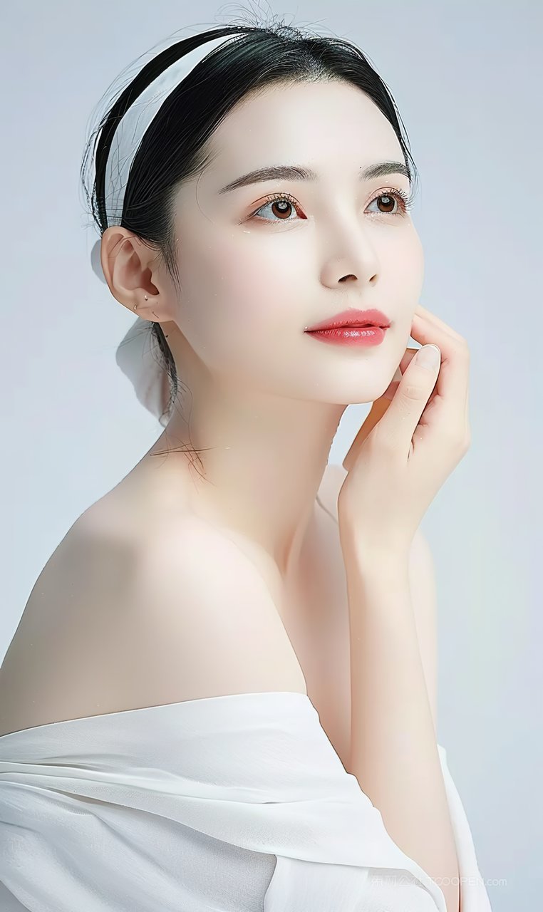 迷人美女彩妆女性魅力清纯少女美白