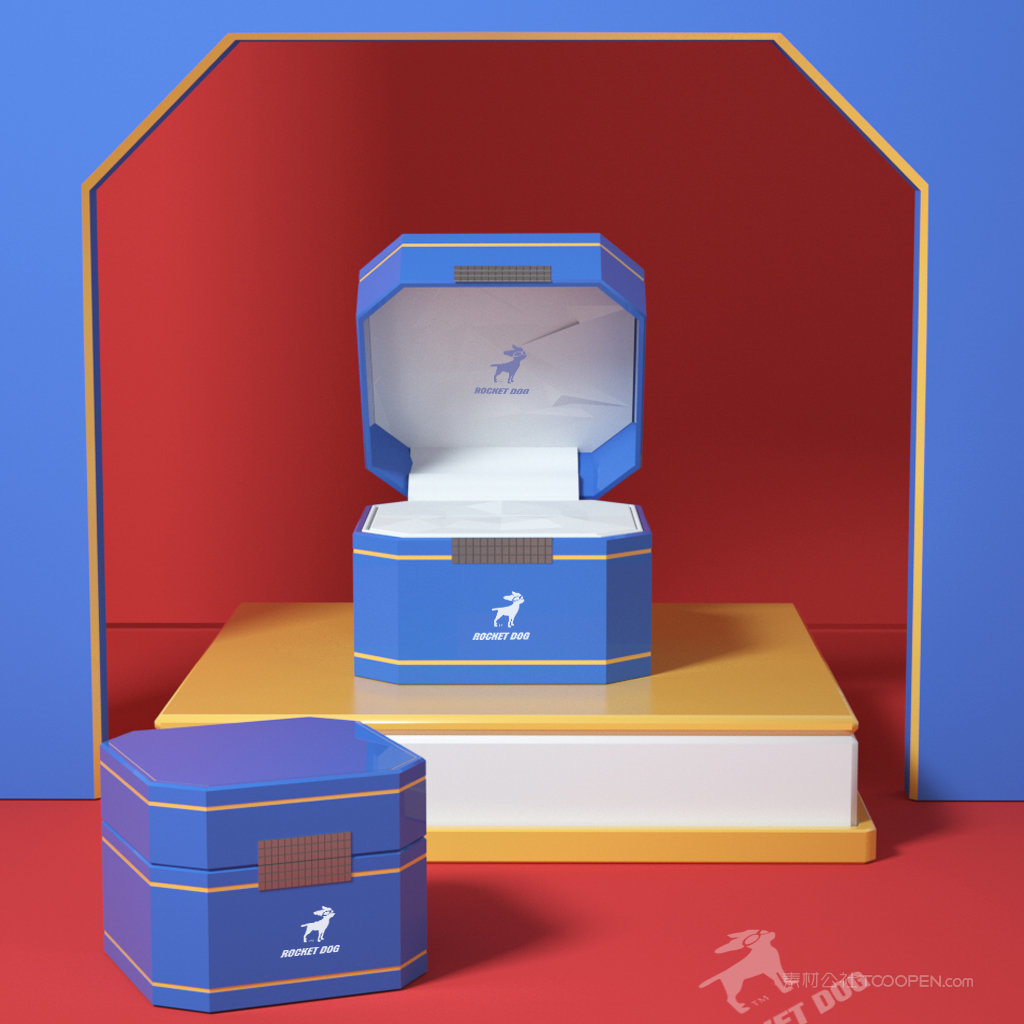 珠宝首饰盒贴图样机