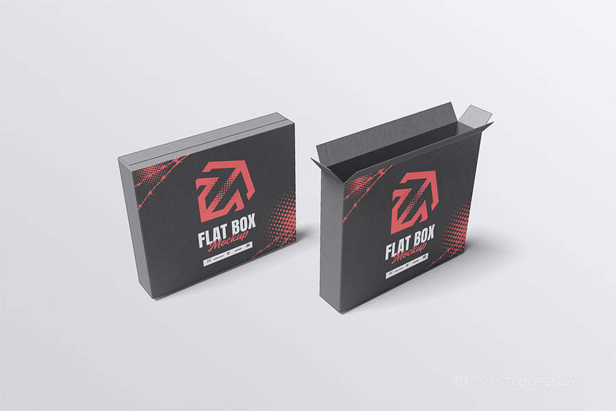 扁平包装盒包装样机