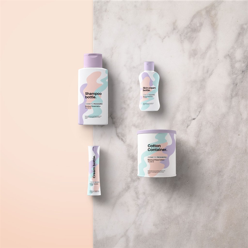 化妆护肤品包装样机模板