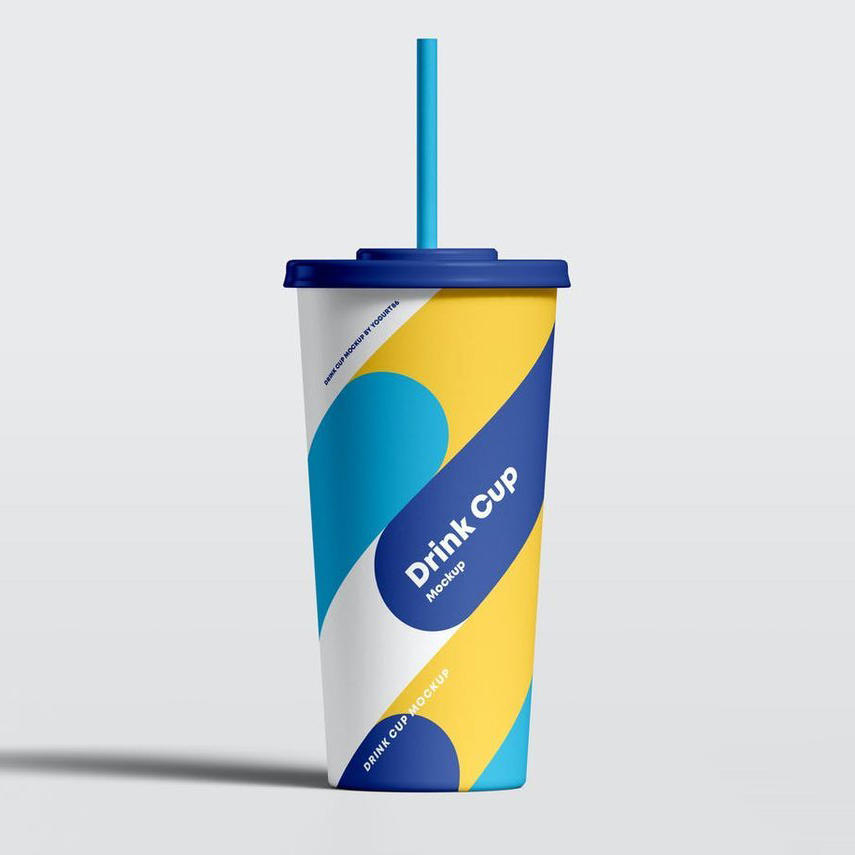 外卖吸管纸杯样机