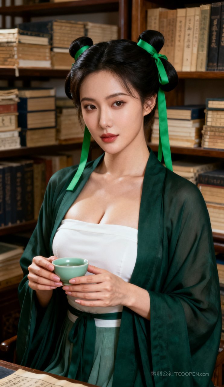 女性古风摄影汉服丰腴美女美艳性感