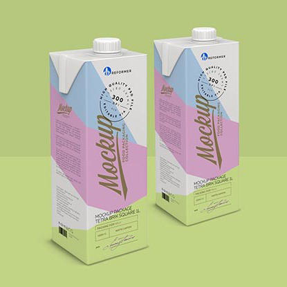 牛奶盒包装样机