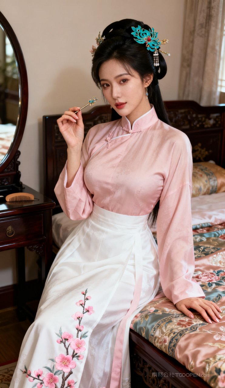 性感汉服丰腴美女古风女性