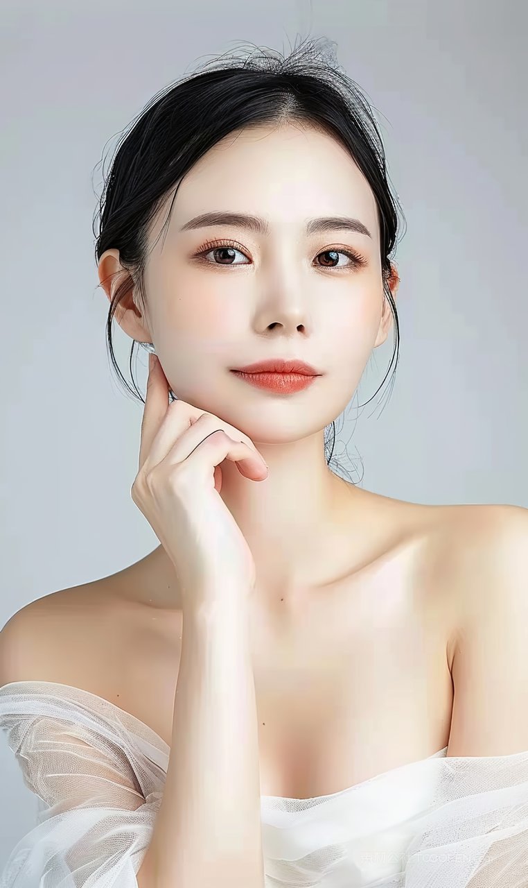 少女高清女性清纯美白迷人美容彩妆魅力美女