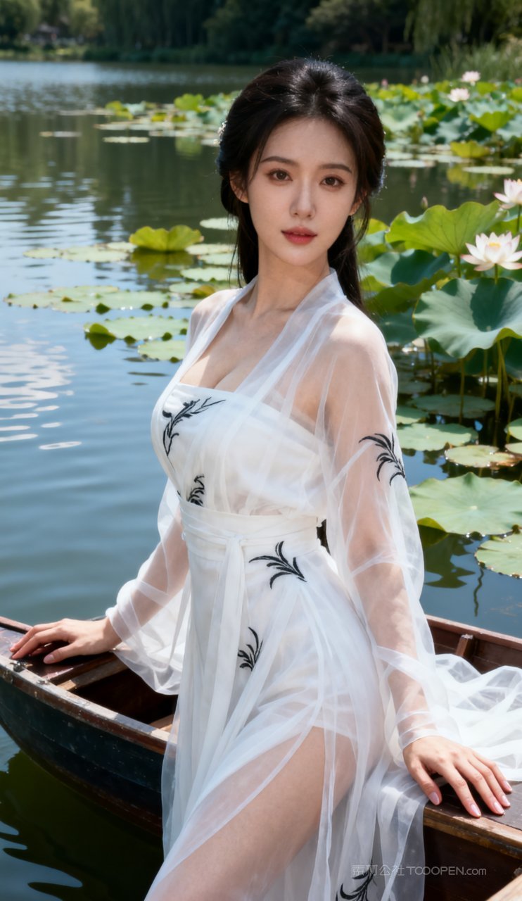 美女性感妩媚美艳古风汉服大胸