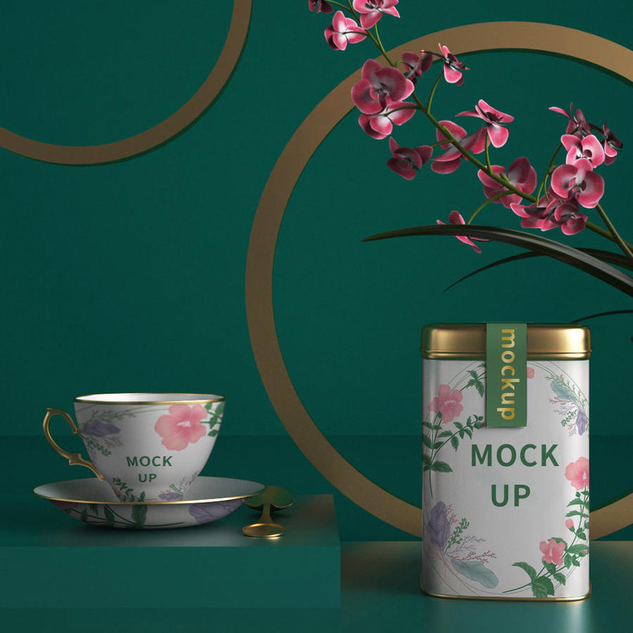 茶叶罐包装样机包装罐样机