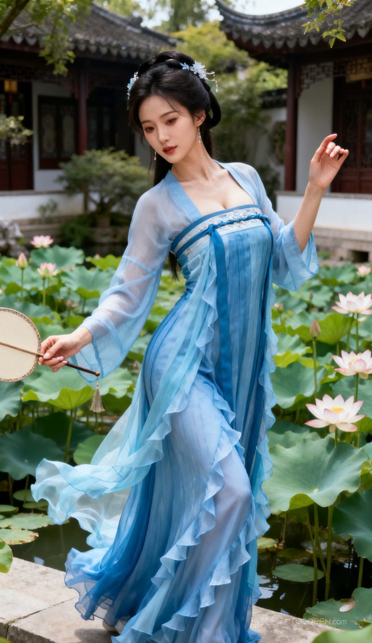 美女汉服性感女性古风丰腴摄影美艳