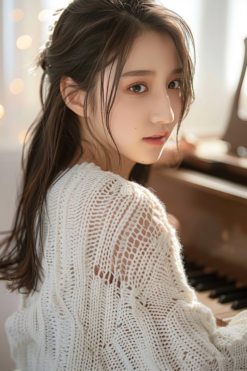 清纯高清时尚青春年轻女性优美美女