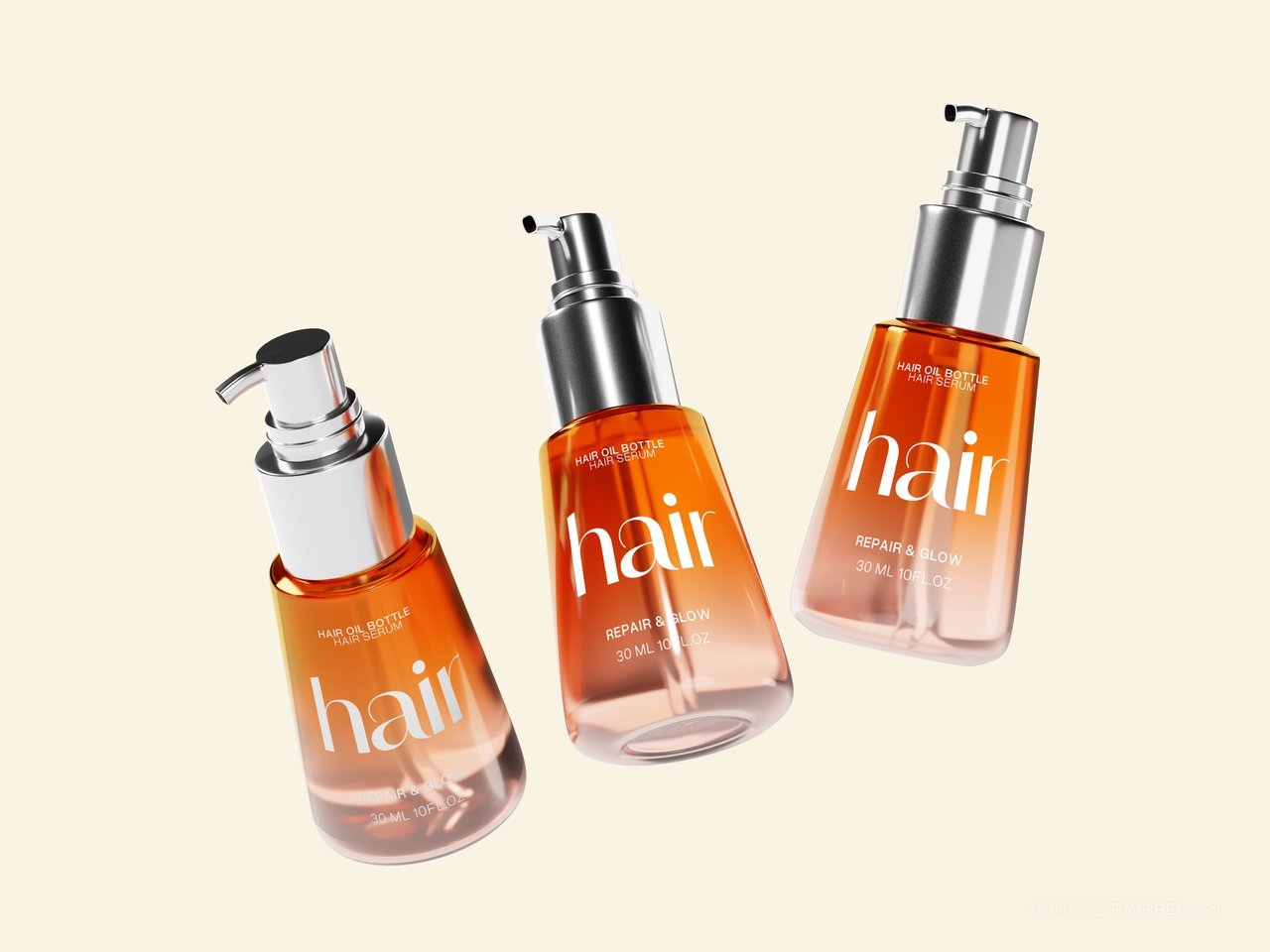 发油瓶包装样机