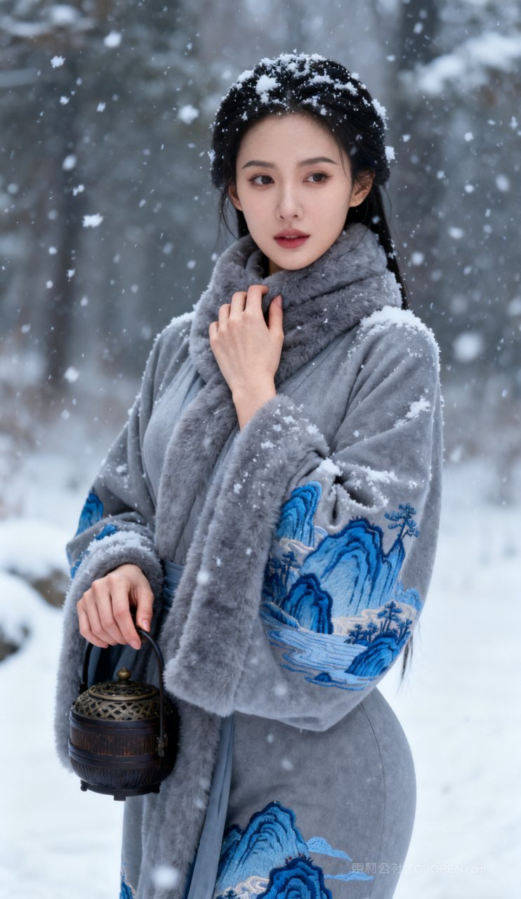 美艳丰腴美女汉服性感古风女性