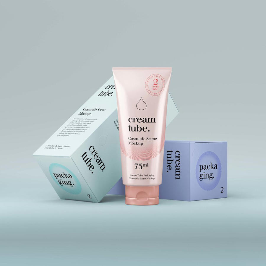 护手霜软管包装样机