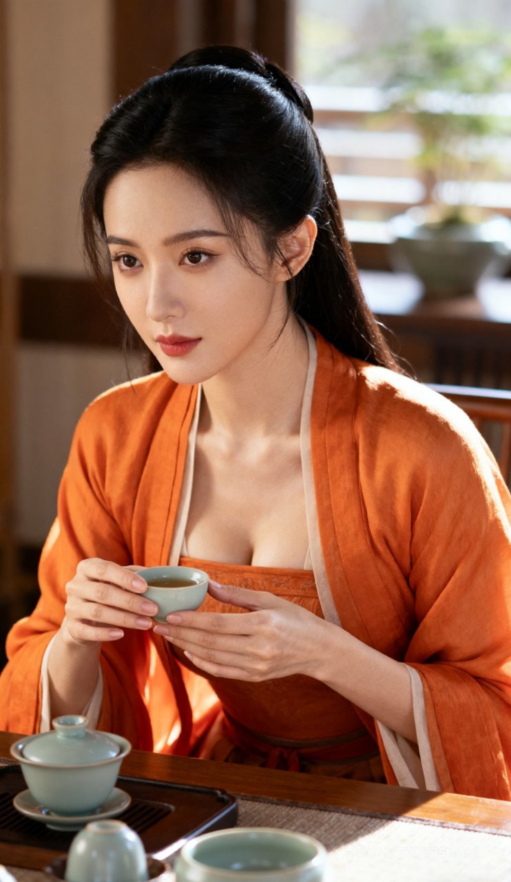 古风美艳汉服性感丰腴美女写真女性