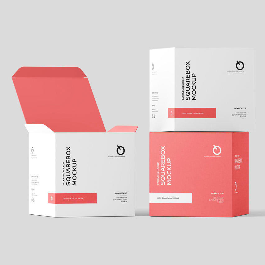 正方形纸盒包装样机