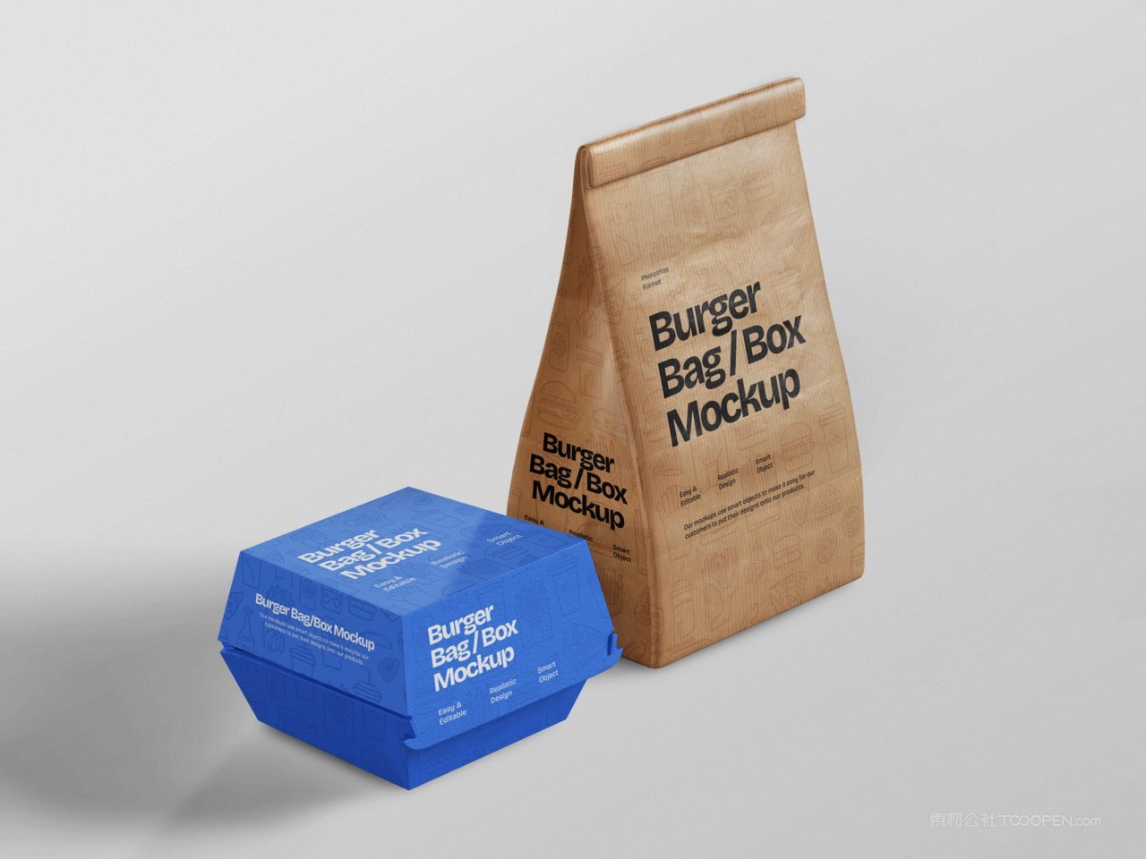 汉堡包装袋样机