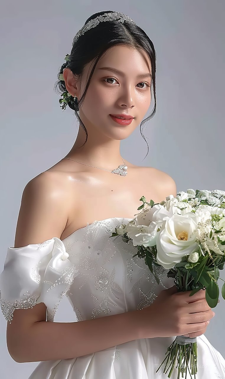 美女时尚女性高雅端庄美白魅力青春美容彩妆