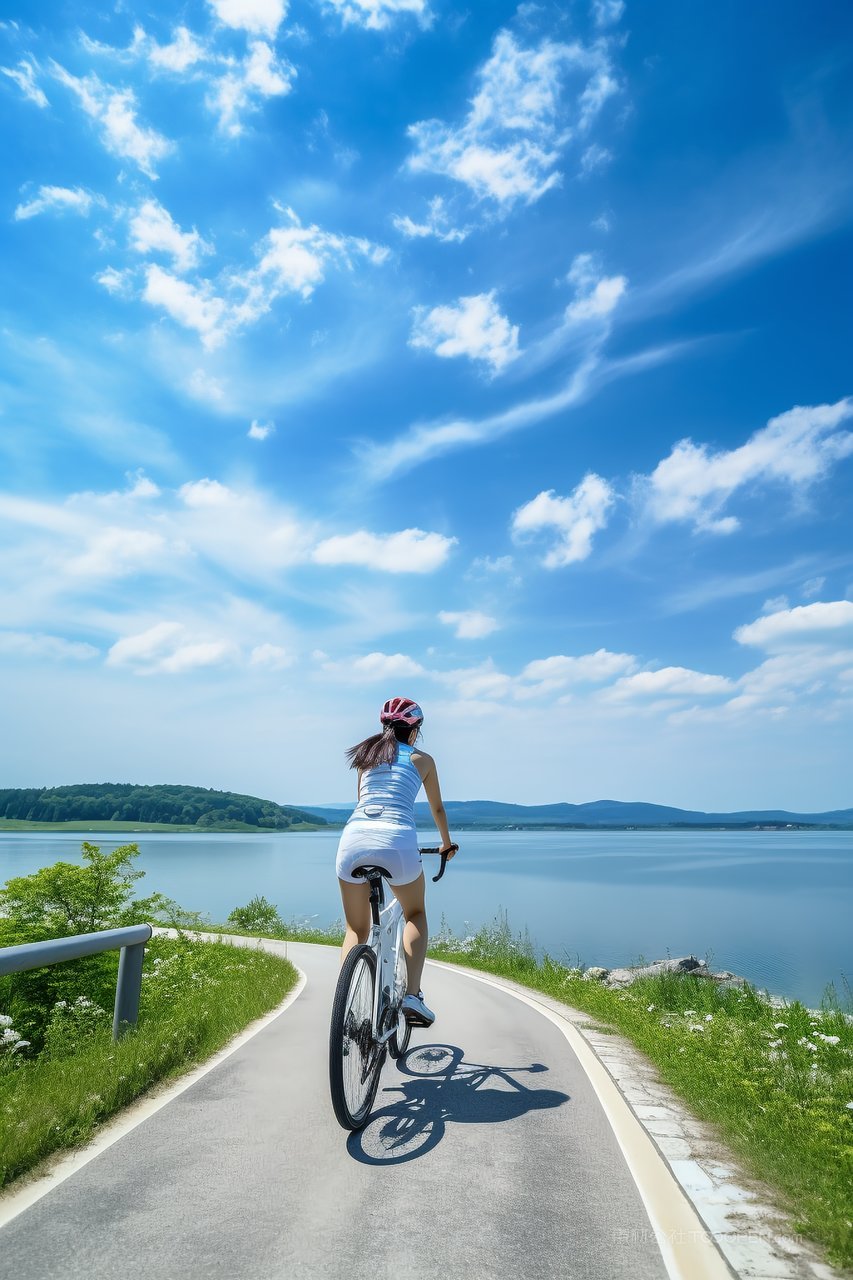运动骑行公路女生