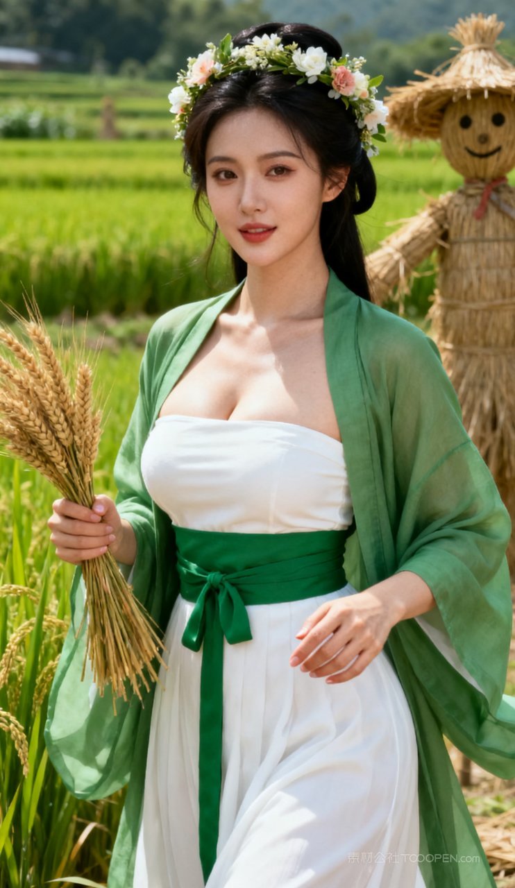 写真美女古风汉服美艳女性丰腴性感