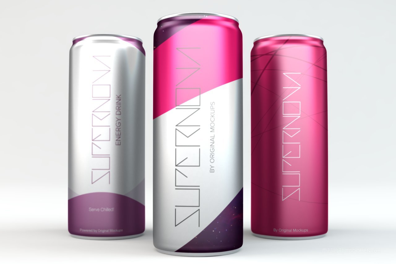 酒水饮料易拉罐样机psd素材