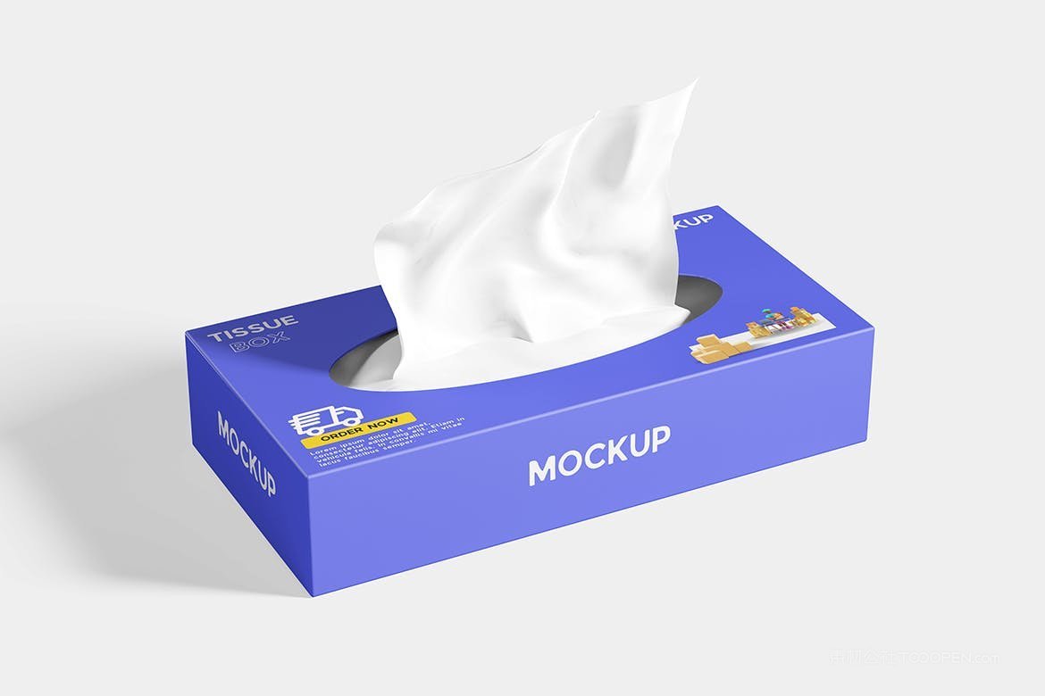 餐厅纸巾盒样机