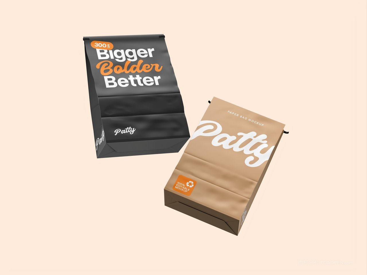 咖啡袋包装纸袋样机