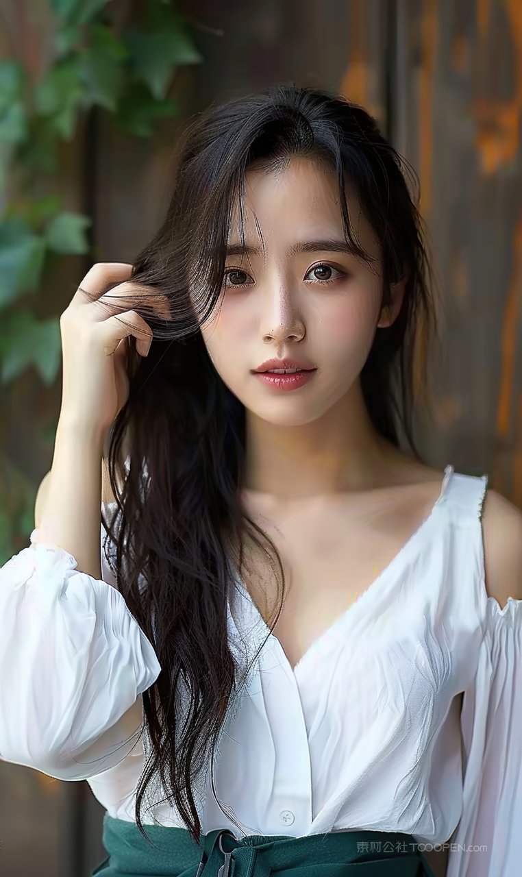 清纯美白少女美容迷人魅力彩妆美女女性高清