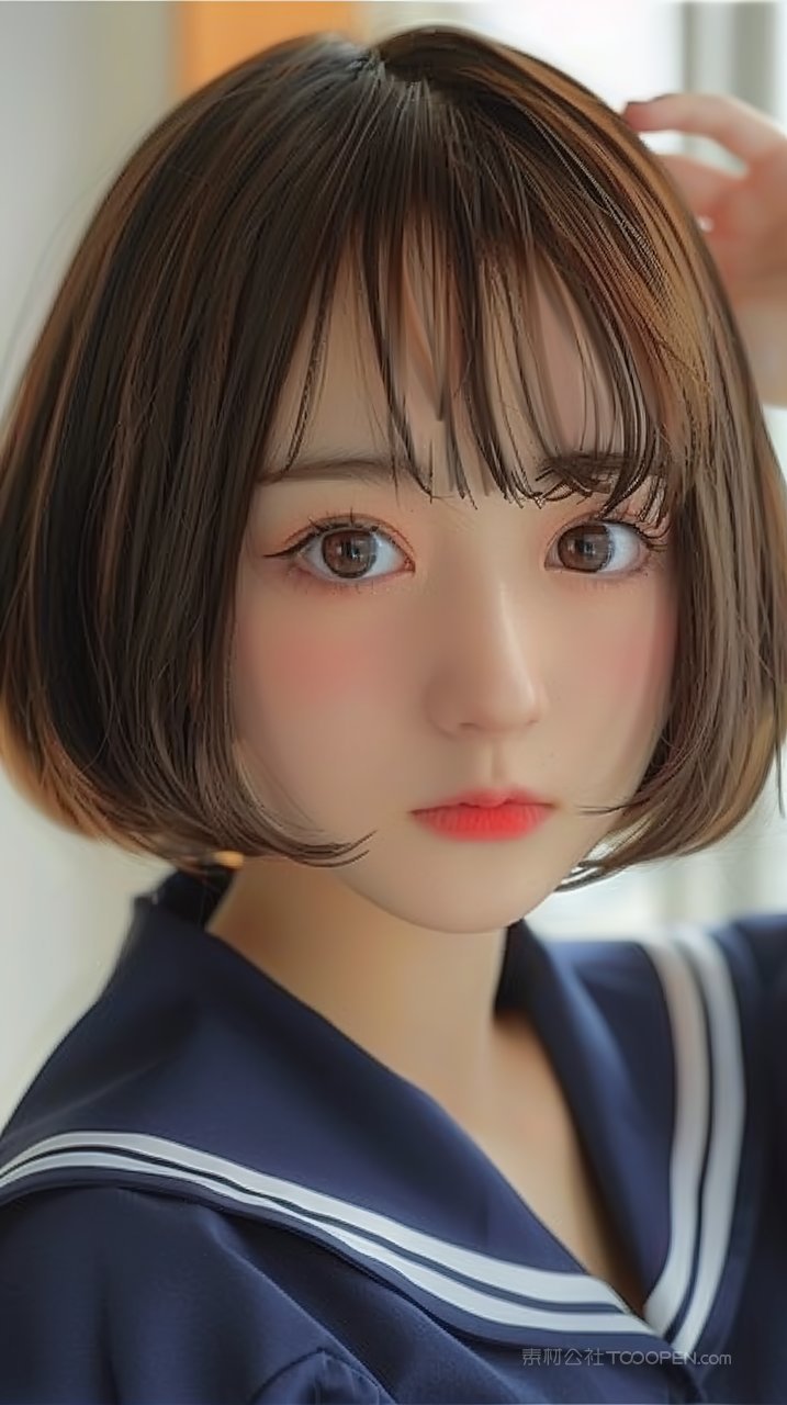 写真年轻女性少女清纯美女模特