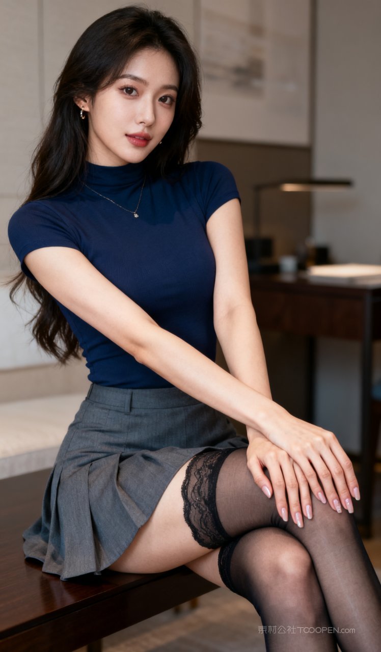 性感丝袜时尚美女长腿短裙气质