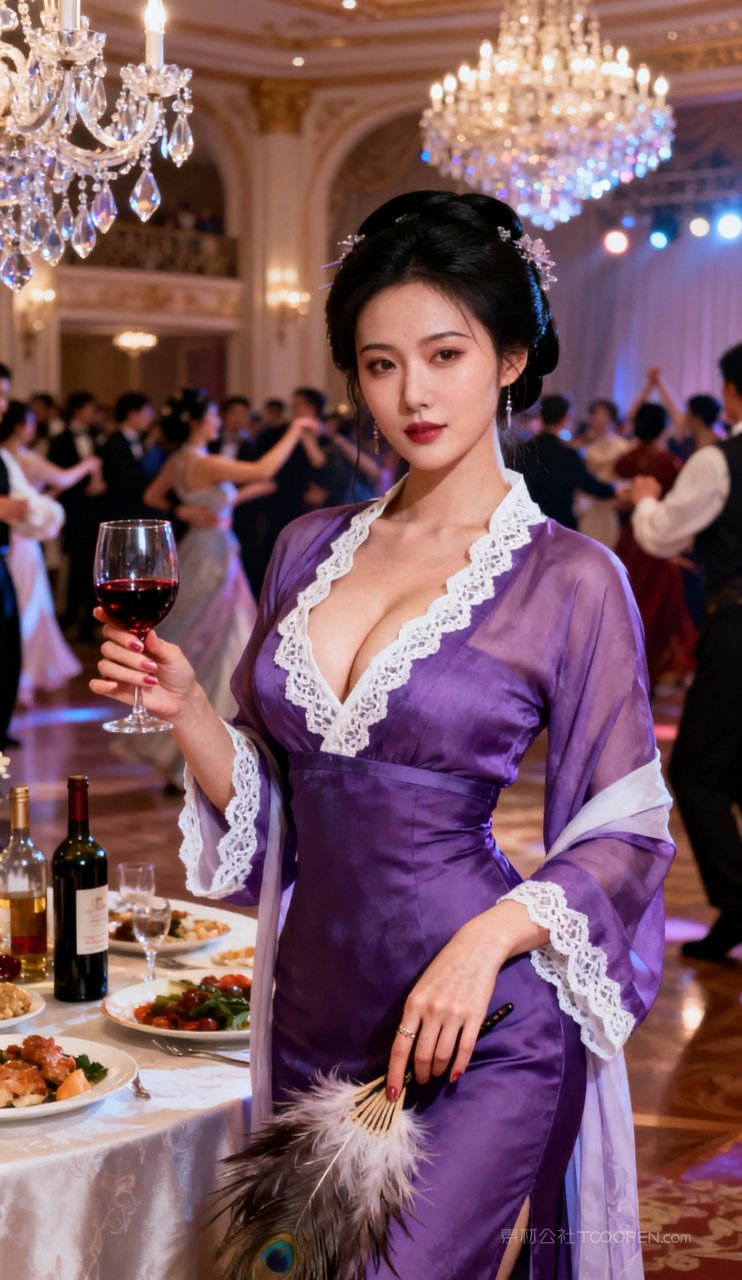 写真性感美艳汉服丰腴女性古风美女