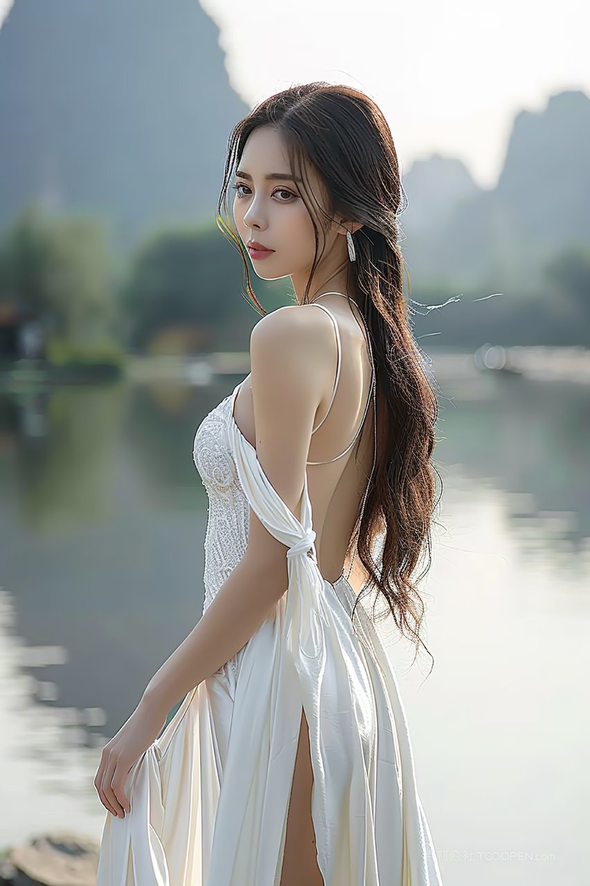 美女女性优雅少女彩妆优美活力青春美容年轻