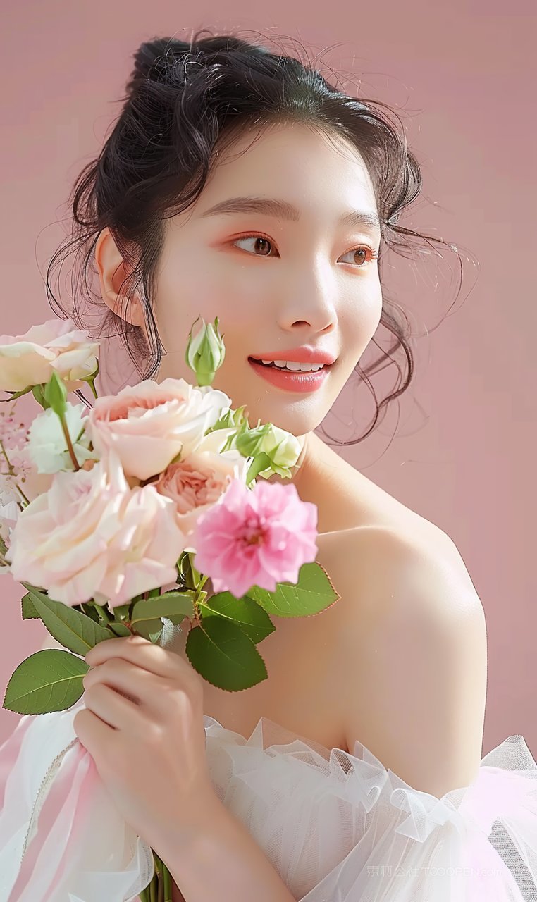 彩妆魅力清纯少女美女美容青春时尚活力优美