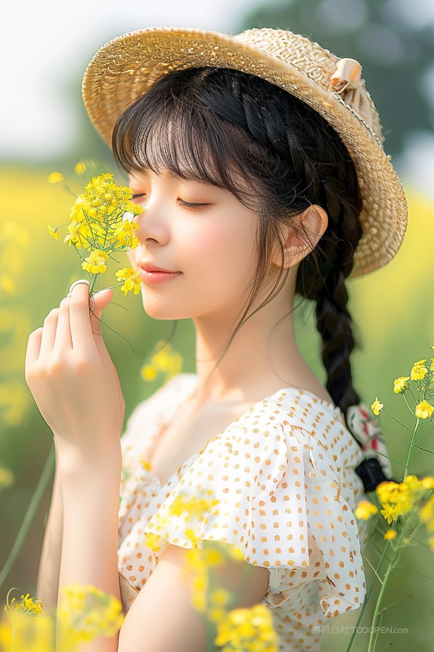 优美优雅活力青春少女彩妆女性美女年轻