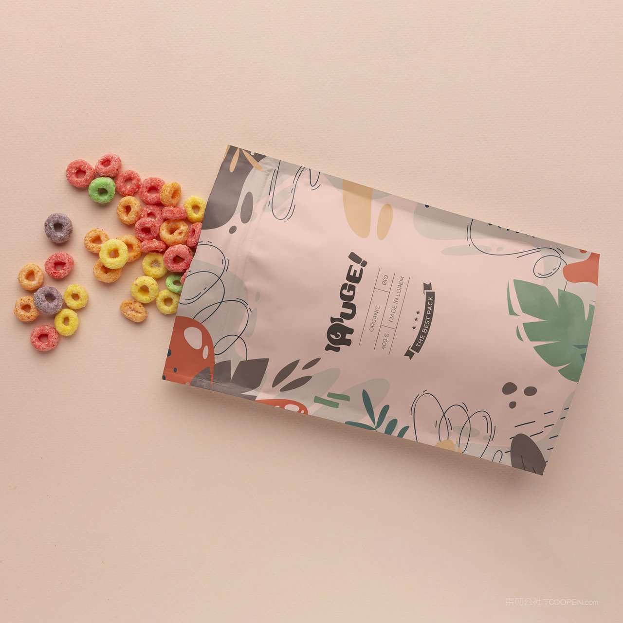 糖果包装袋贴图样机