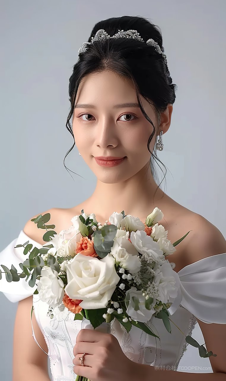 迷人高雅女性少女美白气质魅力