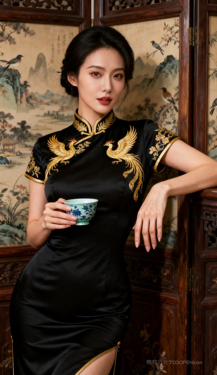 美女古风性感国风汉服少女美艳大胸妩媚