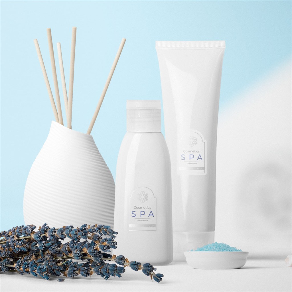 spa精油瓶子化妆品包装样机