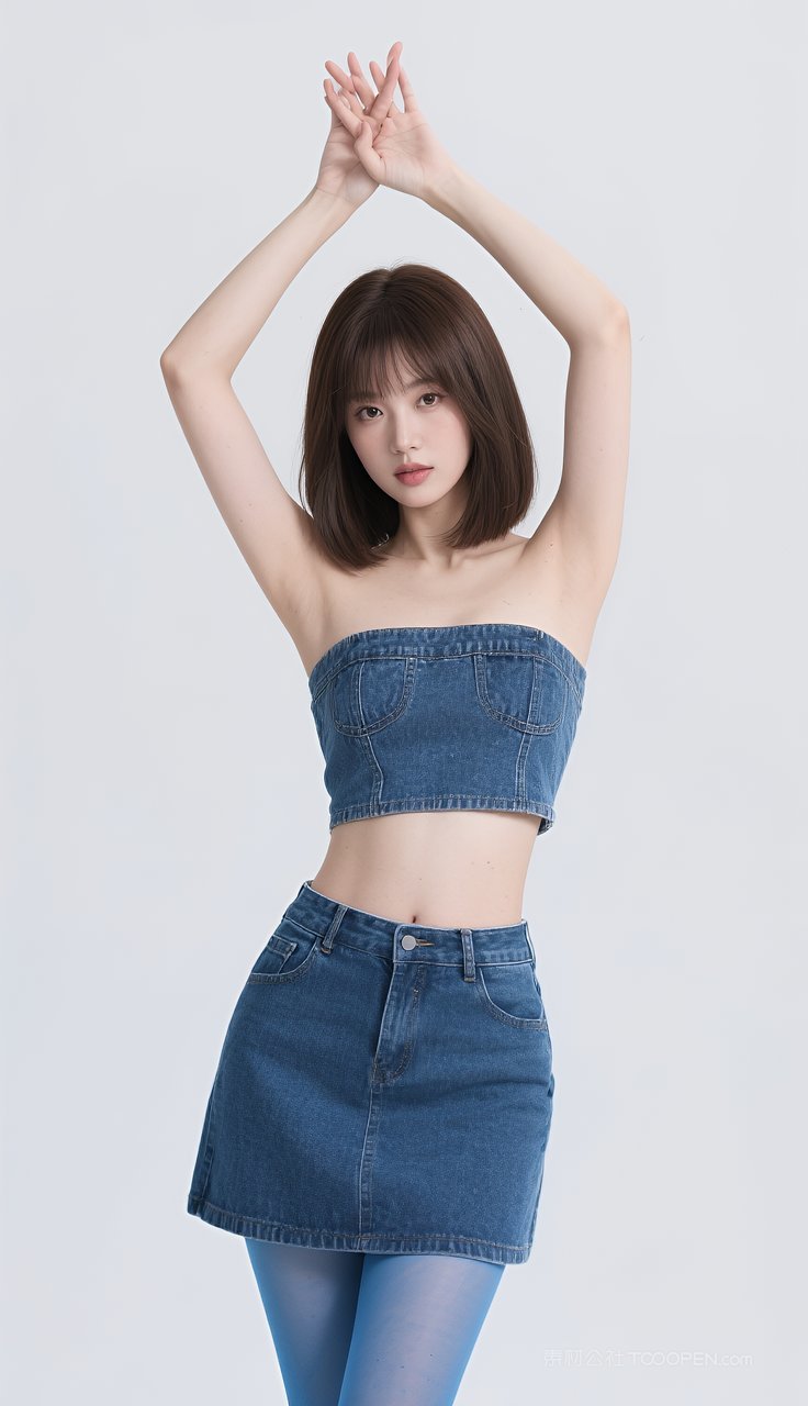 丝袜性感短裙美女欧美长腿模特女性