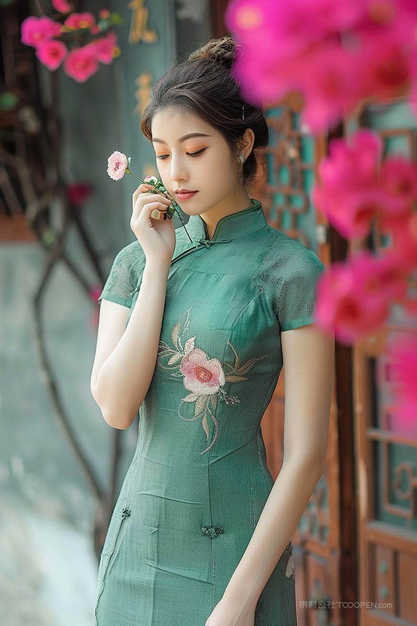 清纯女性魅力年轻青春时尚美女彩妆优美