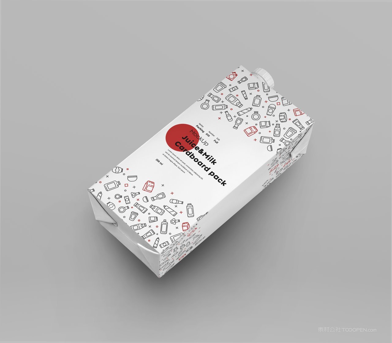 果汁盒包装样机