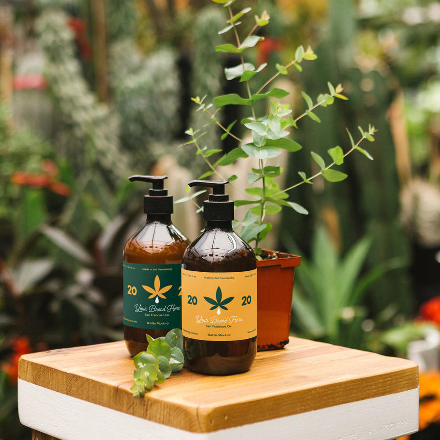 洗发水化妆品瓶PSD样机