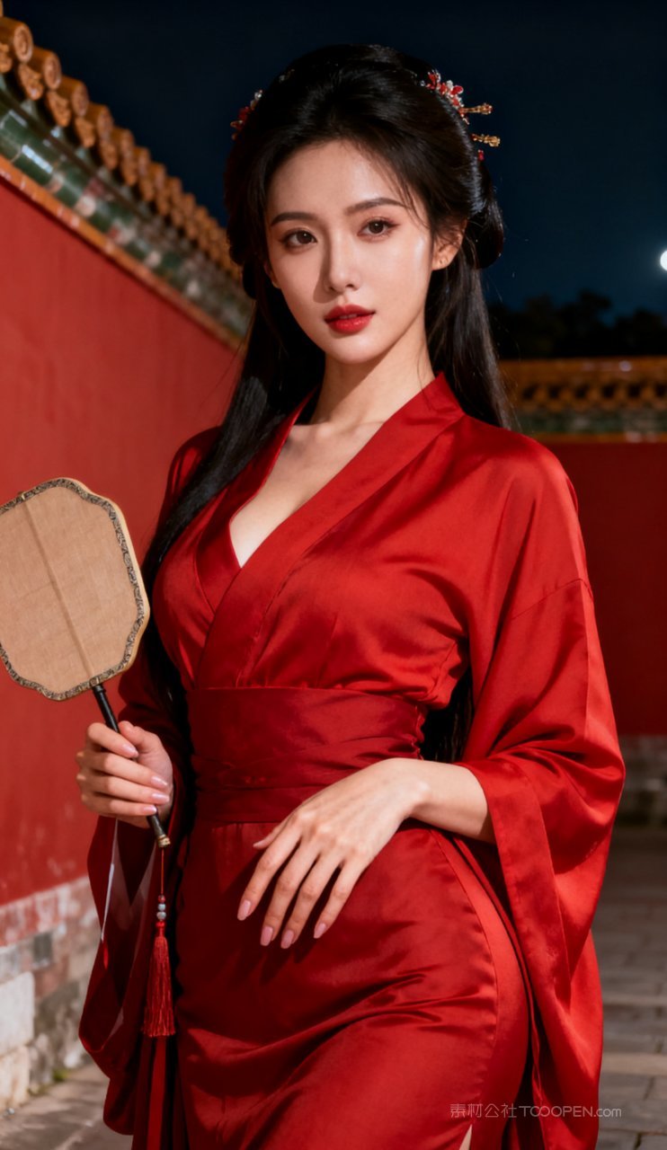 丰腴美艳女性美女写真古风性感汉服