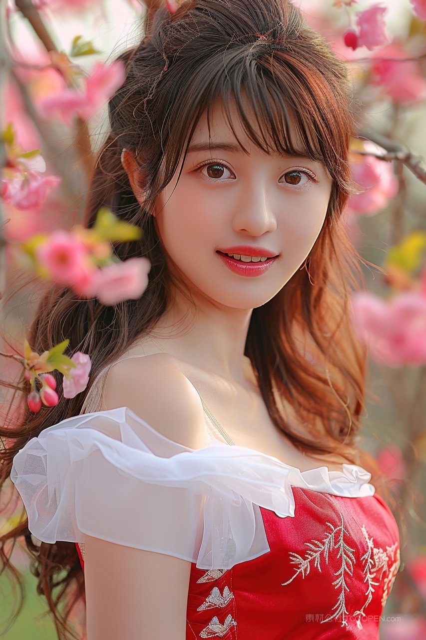 美女彩妆优美青春优雅女性少女年轻活力