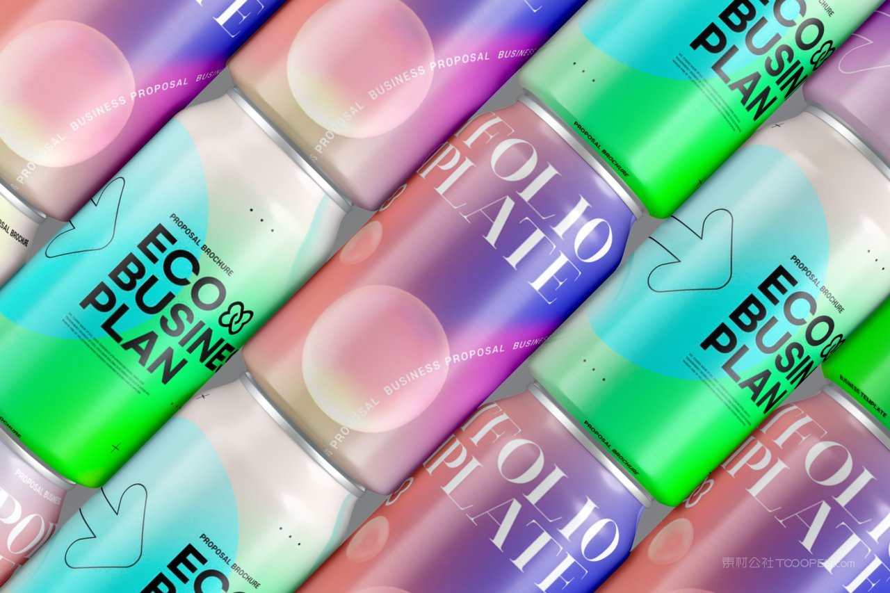 酒水饮料易拉罐样机psd素材