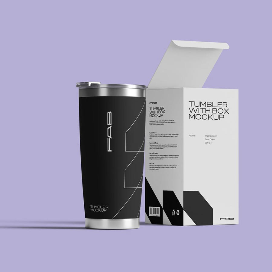 保温水杯包装样机