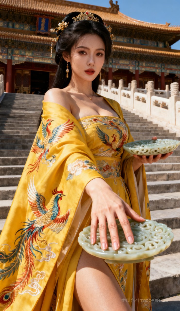 美女汉服少女国风性感大胸古风妩媚美艳