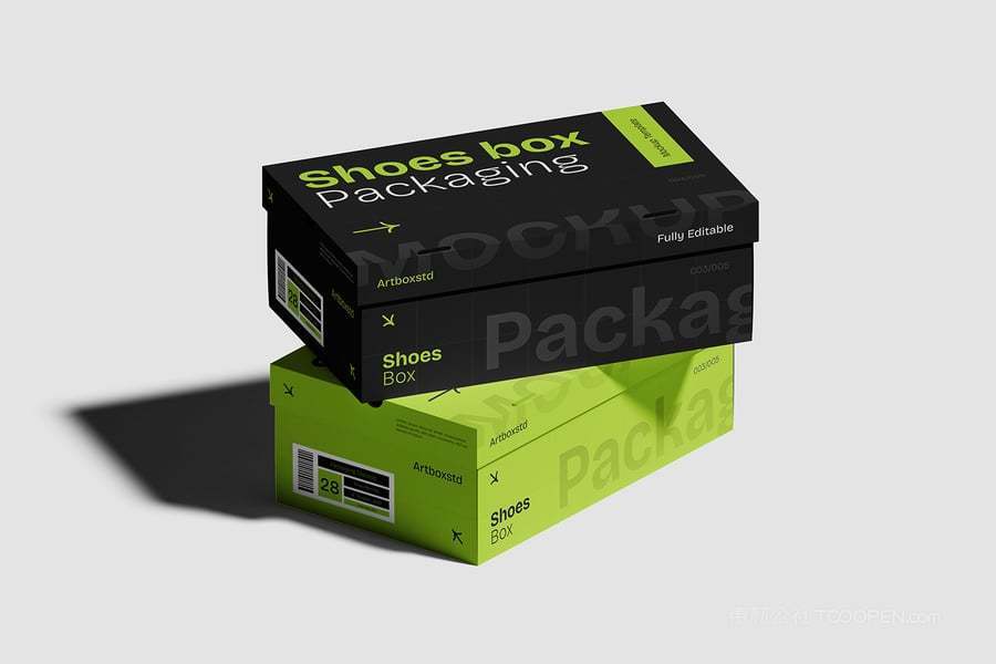 鞋子包装盒样机