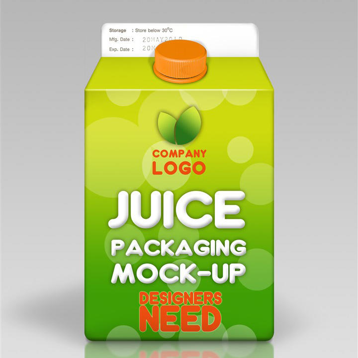 利乐牛奶果汁饮料包装样机