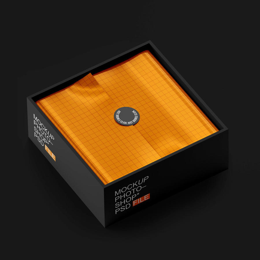 黑金包装礼盒样机