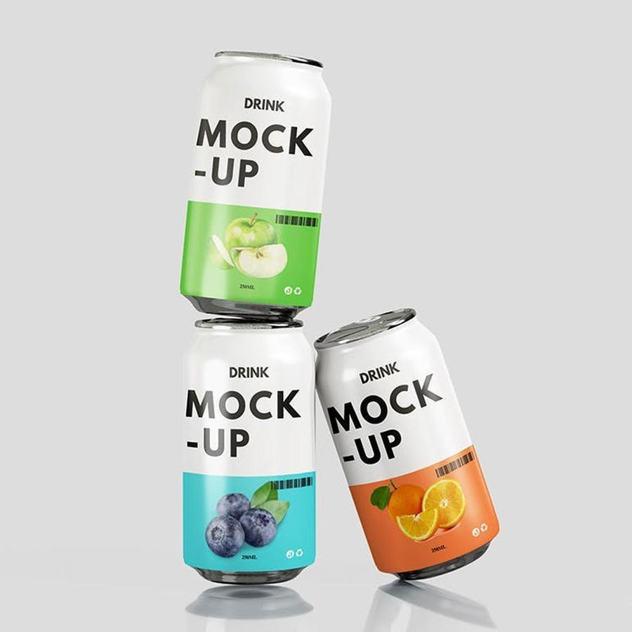 汽水易拉罐样机